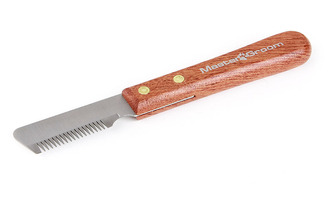 Нож для тримминга MasterGroom #10, прямые крупные зубья.19 зубцов.
